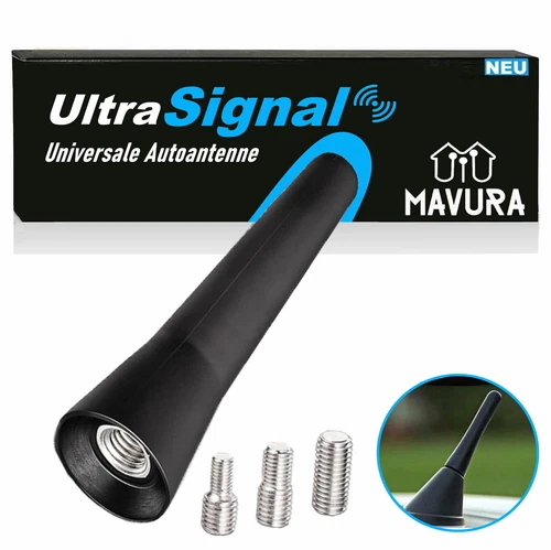UltraSignal universal antenna car roof short motor vehicle rod antenna 3 adapter M4 M5 M6