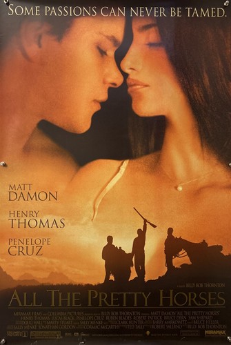 ALL THE PRETTY HORSES Original One Sheet Movie Poster - 2000 - MATT DAMON