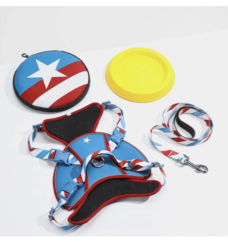 Dog Harness And Leash Set With Bonus Frisbee Toy!!! Brand New Must See!!! Size M Dog Harness And Leash Set With Bonus Frisbee Toy!!! Brand New Must See!!! Size M
