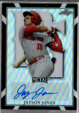 2021 Leaf Metal Perfect Game All-American P Black #BAJJ2 Jayson Jones Auto /15