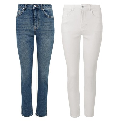 M\u0026S Per Una Straight Leg Crop Jeans 
