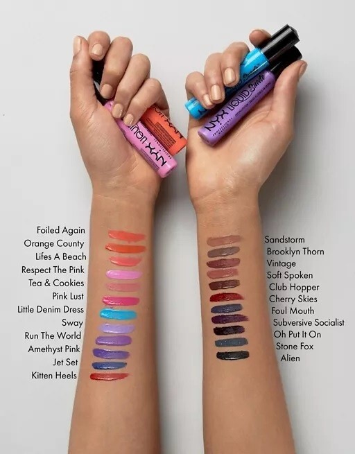 nyx liquid suede little denim dress NYX Liquid Suede Cream Lipstick