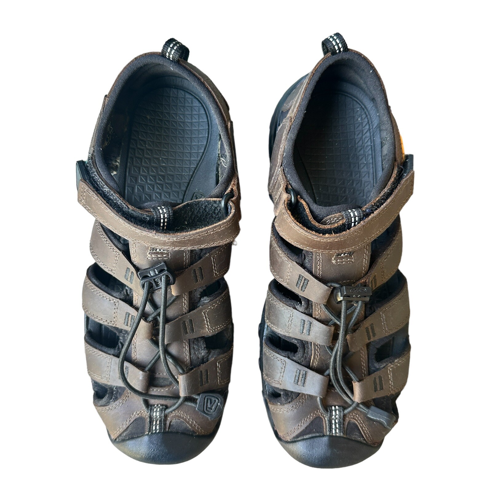 Sandali KEEN Whisper pelle uomo giovane marrone scuro taglia 5 outdoor escursionismo