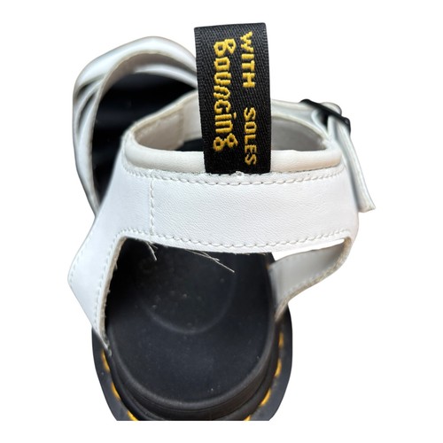 Dr Martens Women’s 9 Blaire White Leather Ankle Strap Platform Wedges - Bild 6 von 13