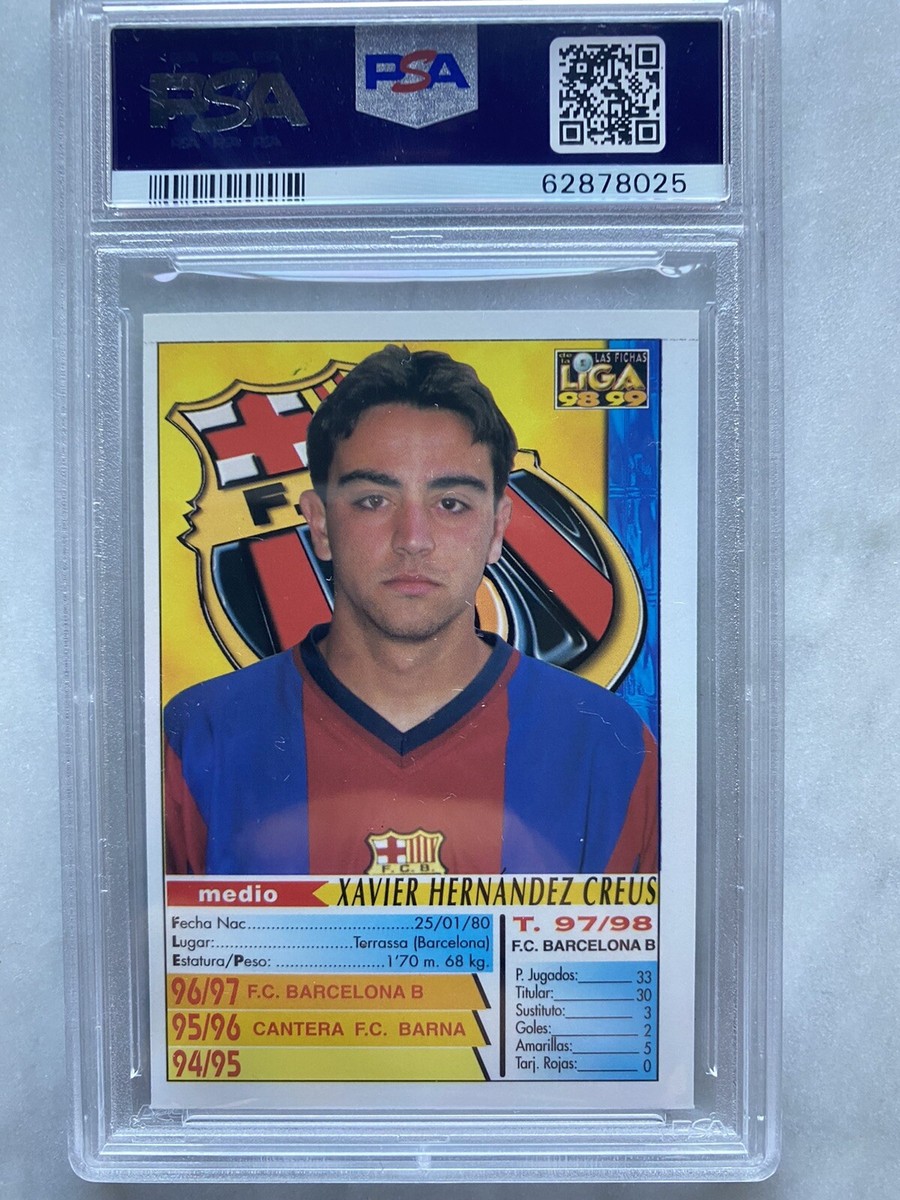 1998 Panini Xavi RC ルーキーカード バルセロナ PSA 1998 MundiCromo Xavi Hernandez RC PSA 7 Rookie Card | eBay