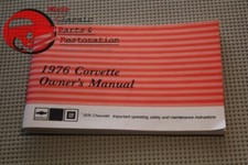 1976 76 Chevy Chevrolet Corvette Vette Owners Owners Manual