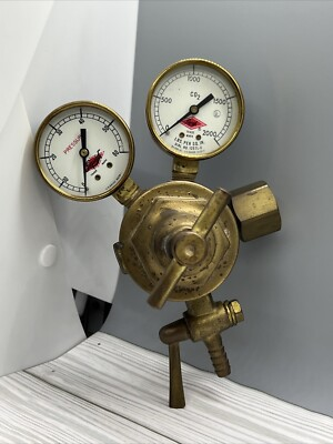 #ad #ad GENERAL DYNAMICS CORP LIQUID CARBONIC DIV DUAL PRESSURE CO2 GUAGE 0 60 0 2000 $99.00