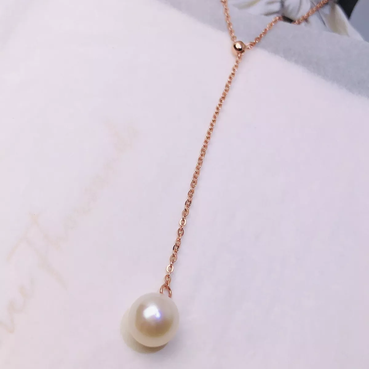 Rose gold deals pearl pendant