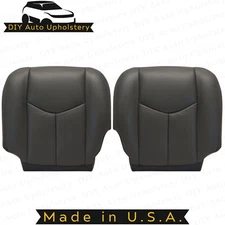 2003 2004 2005 2006 Chevy Silverado Driver Passenger Bottom Leather Cover DKGray