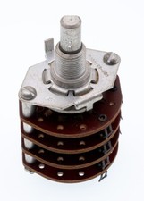 Centralab 006-6510060 Rotary Switch, 4 Wafer 4 Pole 3 Position Panel Mount