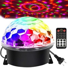 memzuoix Disco Ball Dj Strobe Light with 6 Colors, Sound Assorted Sizes