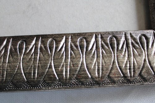 Silver/Pewter Tone Beautiful, Artistic, Wooden Picture Frame Fits 5x7 Picture - Picture 4 of 11