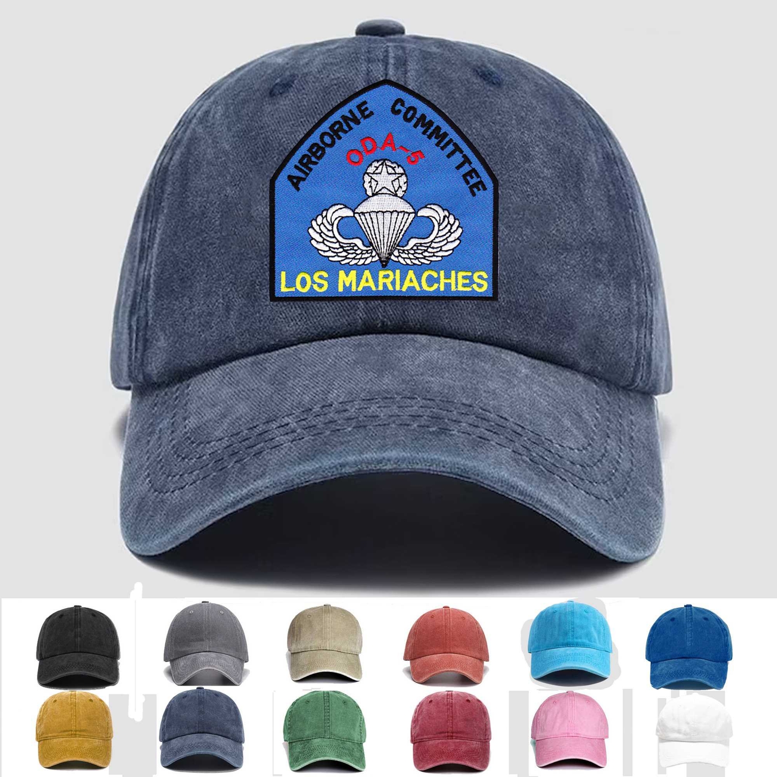 Custom Embroidered Hat ODA-5-LOS MARIACHES, Veteran Cap, Trucker Hat, Gift Idea