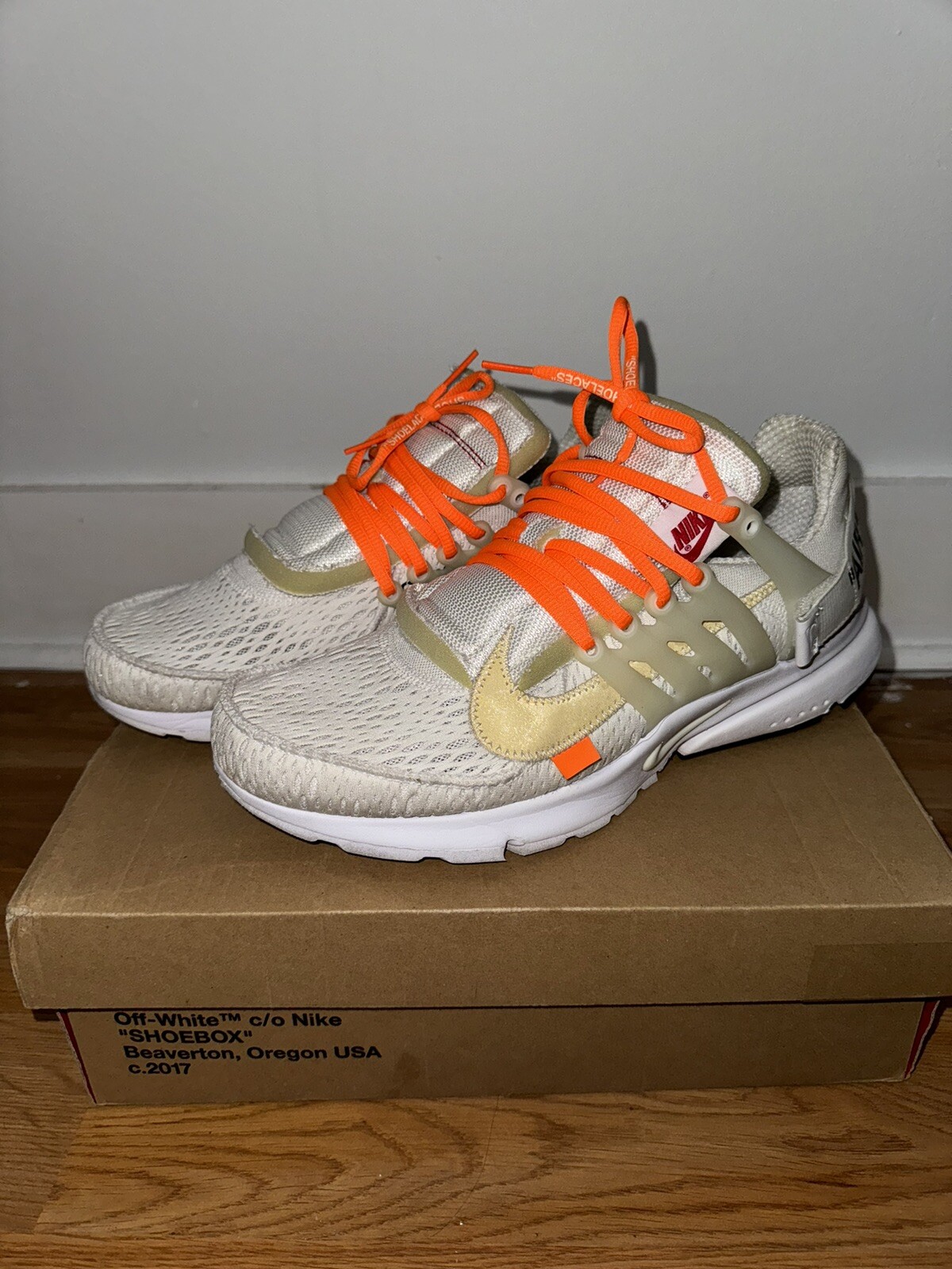 OFF WHITE X NIKE Taglia 11 Nike Air Presto x bianco sporco 2018 (AA3830 100)