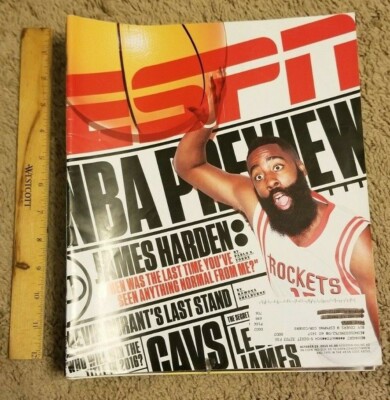 ESPN Magazine Back Issue October 26 2015 James Harden Rockets NBA RARE HTF
