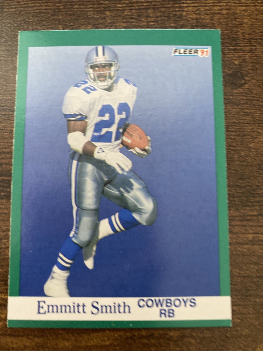 1991 Fleer Emmitt Smith football card #237 Dallas Cowboys HOF Hall of Fame 1991 Fleer Emmitt Smith football card #237 Dallas Cowboys HOF Hall of Fame