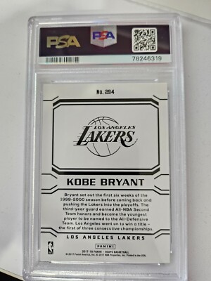 コービー　カード 2017-18 Panini NBA Hoops - Kobe Bryant Career Tribute Kobe Bryant