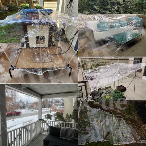 Abdeckplane Transparente mit Ösen Fensterplane Durchsichtige Plane 500g/m² - Bild 18 von 20