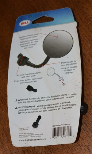 2008 Bell Flex View Adjustable Bicycle Mirror NOS - Picture 5 of 7