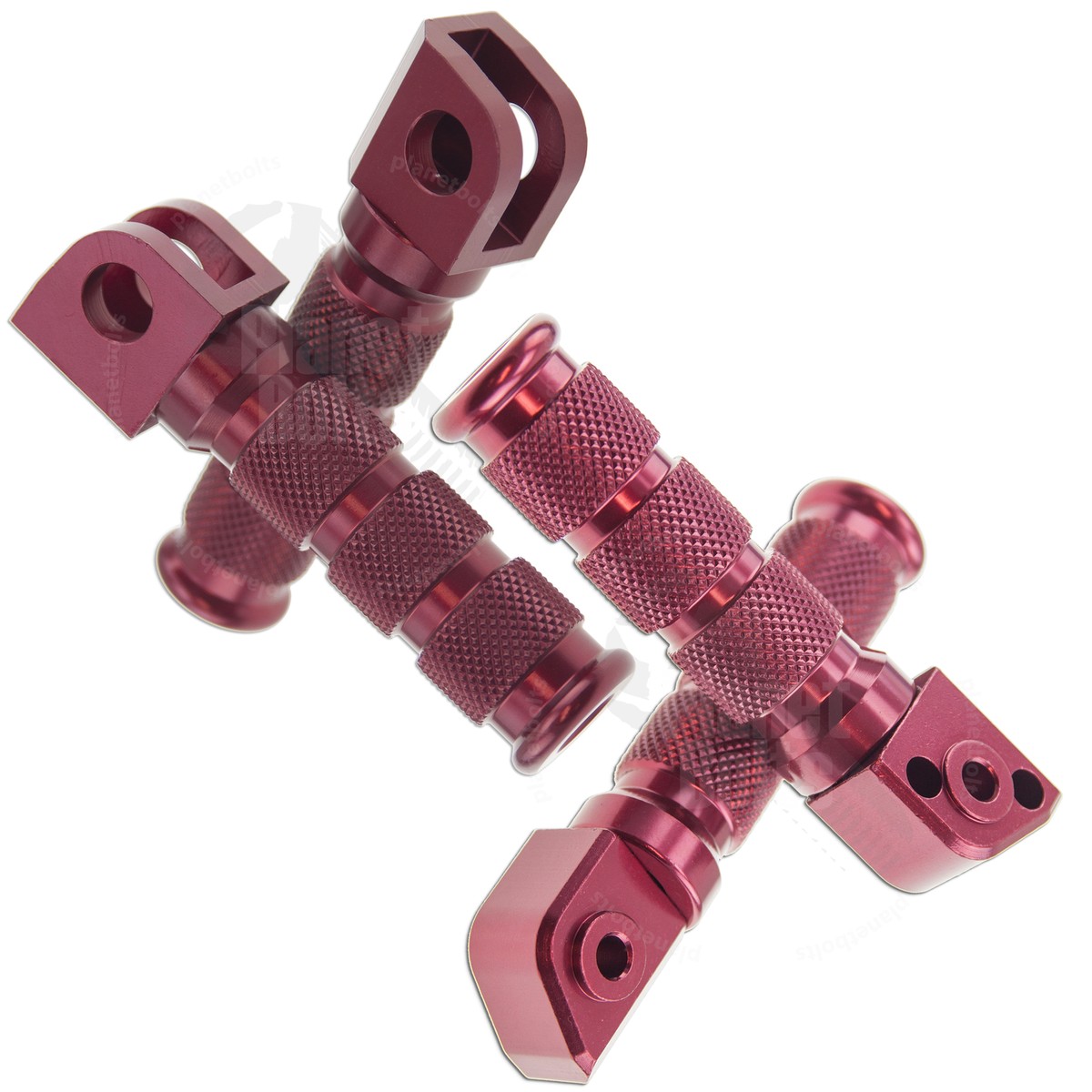 Red Front Rear Sport Foot Peg Set For Kawasaki Ninja 95-19 Step