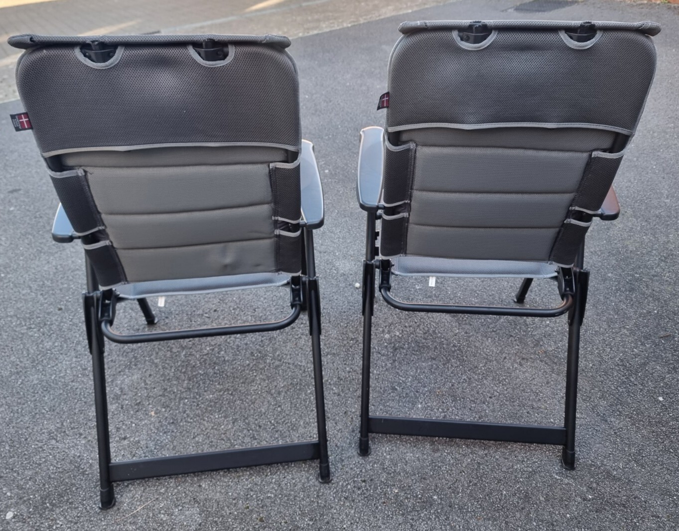 Outwell Kenai Signature Folding Camping Chairs (Charcoal Grey) x2 RRP £