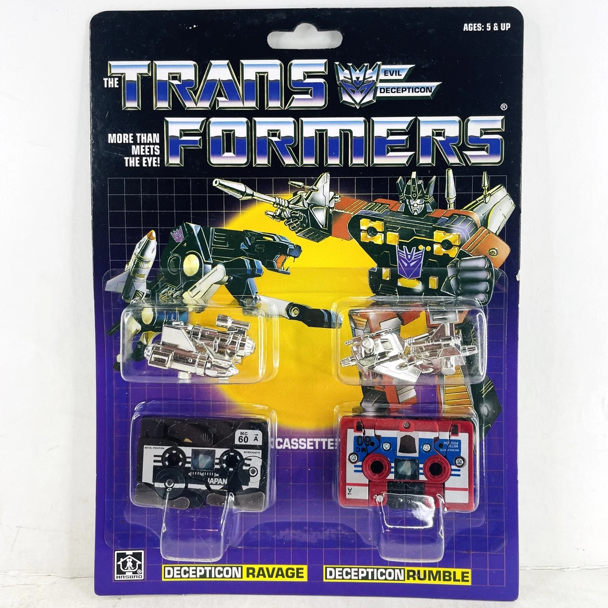 Rumble Transformers & Robots Action Figure 1980-1989 Time Period