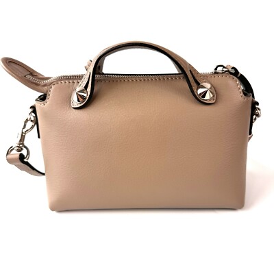 OUTLET【FENDI】GREY&GREY☆ロゴ By The Way Mini ハンドバッグ FENDI By the Way Mini Handbag 2Way Gray Strap Charm Rare | eBay