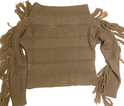 NWT Fahriye Evcen Koton Jeans Tan Sweater Size S Small