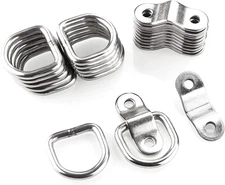 12 Pack Tie down Rings with Mounting Brackets, Heavy Duty Stainless Steel Lashin