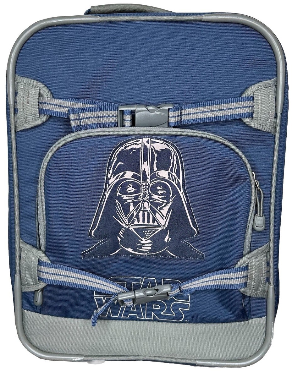 Pottery Barn Kids Darth Vader Star Wars Suitcase Rollers Sturdy Side Travel - Main Image