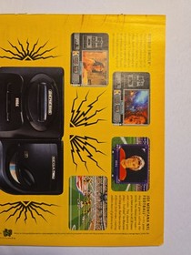 Vintage Sega CD Magazine Ad Mega Lot Lethal Enforcers Contra 90s Retro Rare