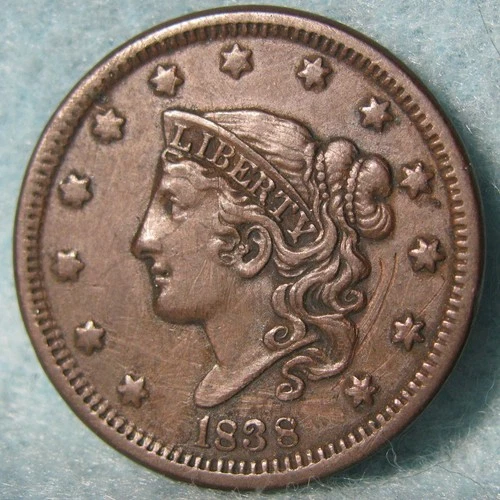 1838-P Large Cent — photo from another recent sale