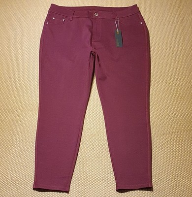 NEU Gilipur Damen Hose Burgunderrot Sehr Stretchig Gr. XXL Jegging Style Hose