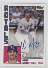 2019 Topps 1984 Topps Baseball Auto Whit Merrifield #84A-WM Auto 3i6