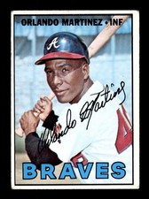 1967 Topps Orlando Martinez Rookie Low Grade Semi-High Number #504 Baseball Card. rookie card picture