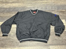 Vintage 90's Structure Sport BLACK/White Pullover Jacket - SIZE MEDIUM VTG RARE