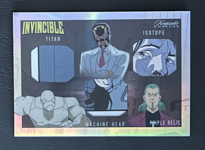 2025 Keepsake Invincible Triple Relic - Machine Head, Titan, Isotope Card - #533