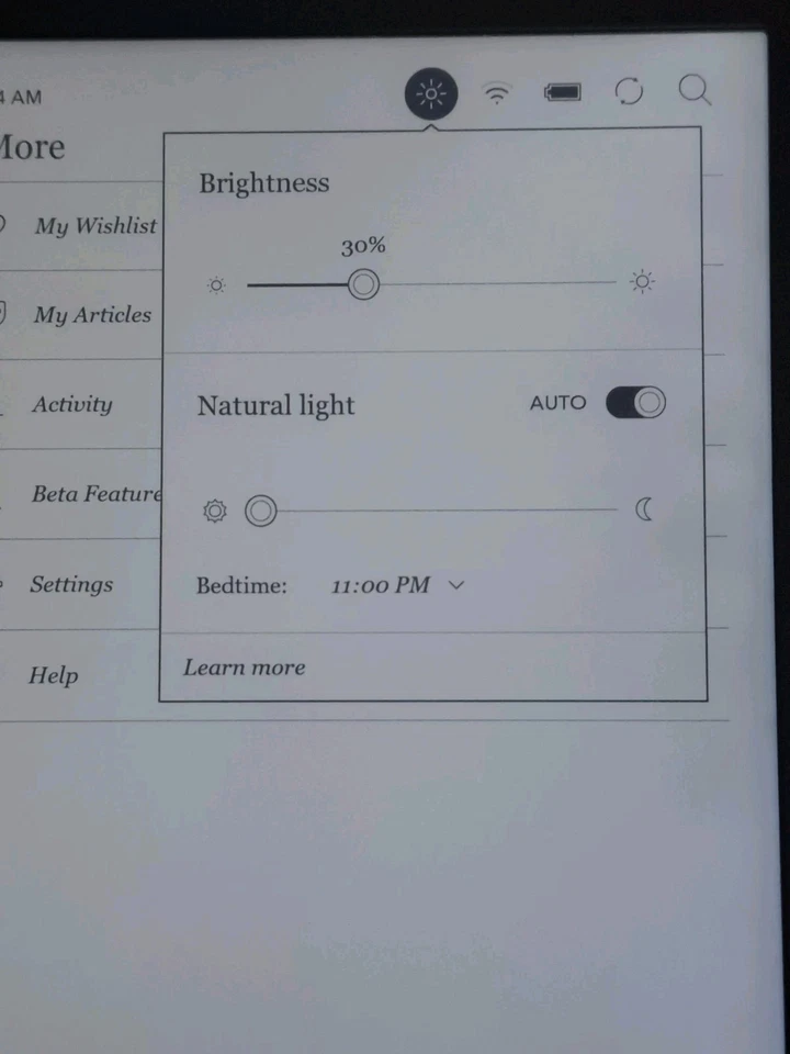 Kobo Libra H2O 8GB Black 7 Inch Wifi eBook Digital eReader N873 - Image 4 of 4
