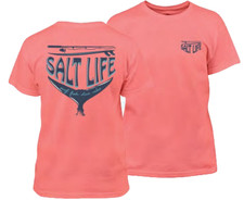 Salt Life Feel Wicked Coral Youth M Live Salty Saltlife NWT NEW