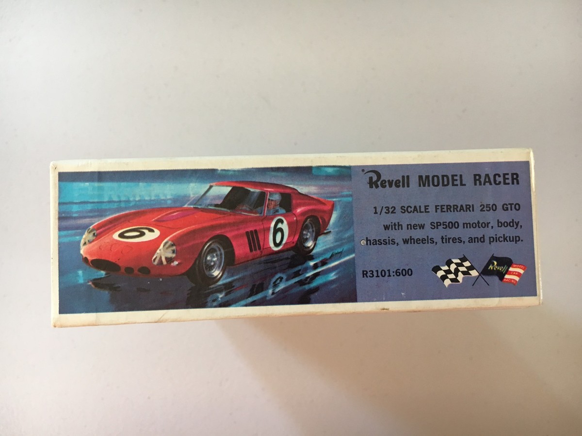Vintage Slot Car Model Kit Revell Model Racer Ferrari 250 GTO Box