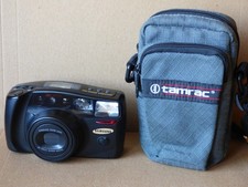 Samsung Maxima Zoom 105 AF 35mm Film Camera, Tested, Works Tamrac Case