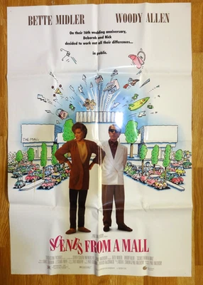 SCENES FROM A MALL - Midler - 27x41" - 1991 Original Movie Double Sided Poster - Bild 1 von 2