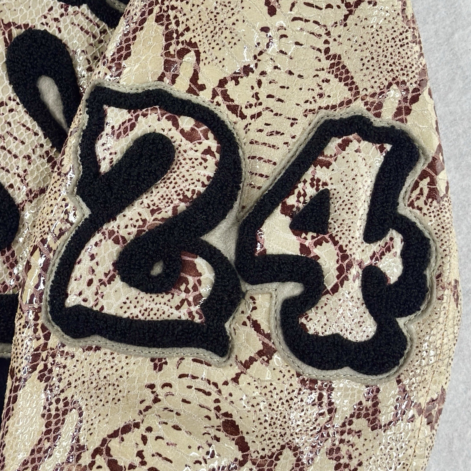 Sabit NYC Python Varsity Jacket Men’s Black Wool … - image 11