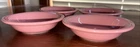 Lot of 4 Fiesta ware - 5 3/8” Stacking Fruit Berry Dessert Bowls Rose
