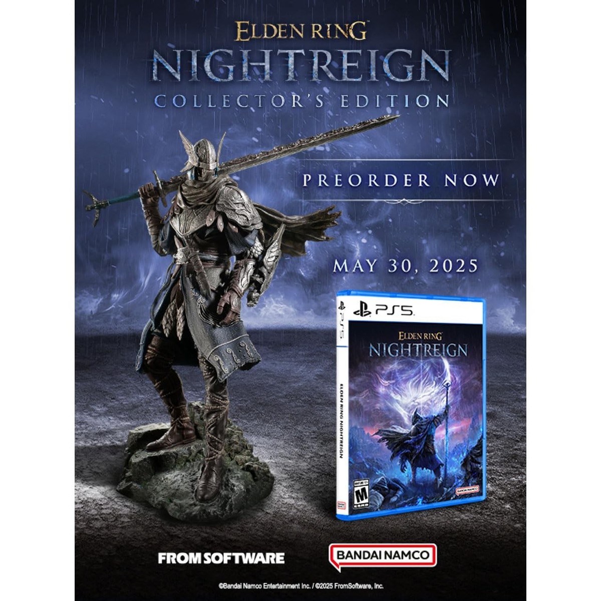BANDAI NAMCO Entertainment - 【中古美品】ELDEN RING PS5 PlayStation ELDEN RING NIGHTREIGN PS5用ソフト（パッケージ版