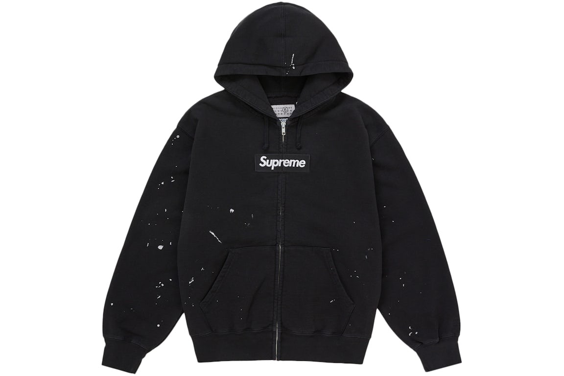 Supreme MM6 Maison Margiela Box Logo Zip Up Hooded Sweatshirt | eBay