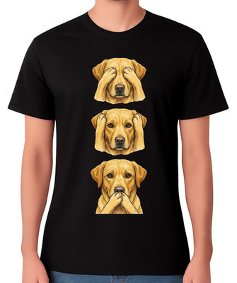 Labrador Retriever See Hear Speak No Evil Unisex T-Shirt süß Hundeliebhaber Tee