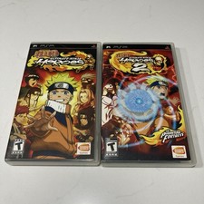 Naruto: Ultimate Ninja Heroes 1 & 2 PSP CIB Complete w/ Manuals