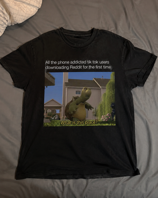 #ad “What Is This Place?” Meme Shirt – Oogway TikTok Reddit Viral Graphic T Shirt $18.99