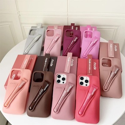 Rhode Style Box Handyhülle mit Lipgloss Halter für iPhone 11-17 Pro Max Plus C